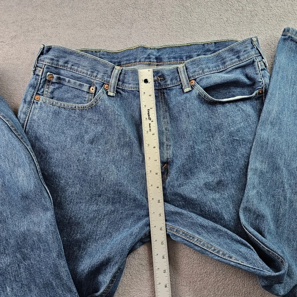 Levi's 505 Jeans‎ Men's 38x30 Blue Denim 5-Pockets Casual Mid-Rise Straight Leg